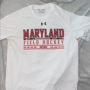 Maryland field hockey under armour workout tee